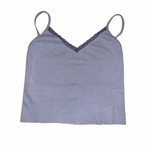 Brandy Melville blue lace Nicolette tank.